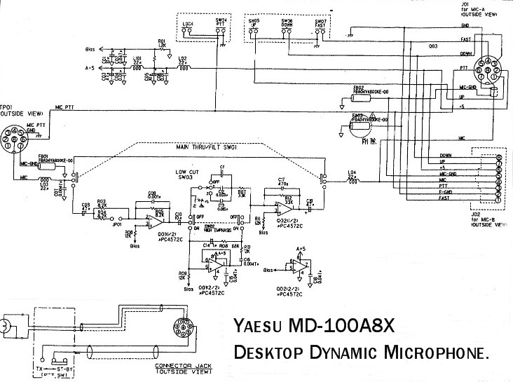 Hank S Digital Domain Kb4mto Ham Radio Yaesu Md 100 Desk Mic