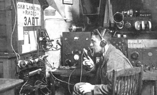 Vintage Ham Radio Operator
